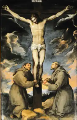 Crucifixion, fresque à Rome.