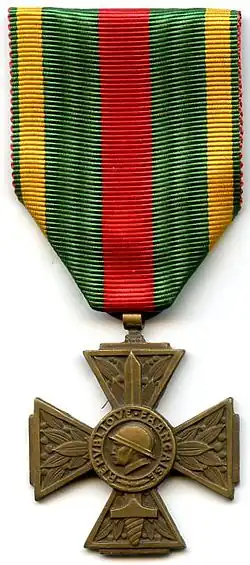 Médaille du combattant volontaire 1914-18.