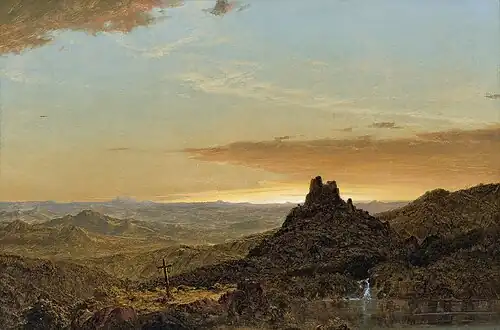 Une croix en région sauvage, 1857,musée Thyssen-Bornemisza, Madrid.