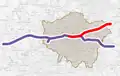 Map of the 4th phase of Crossrail 2019
