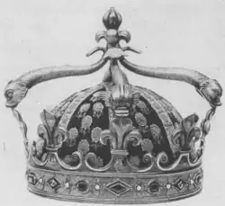 Couronne du dauphin Louis Antoine, duc d'Angoulême.