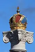 Couronne impériale en trois dimensions, Blauwbrug, Amsterdam.