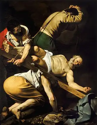 Le Crucifiement de saint Pierre (1601), Le Caravage.