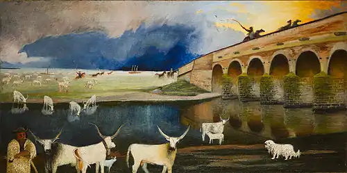 Tivadar Kosztka Csontváry : Orage sur le Hortobágy (1903)