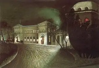 La gare de l'Est à Budapest la nuit (A Keleti pályaudvar éjjel, 1902)
