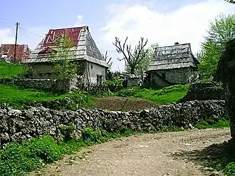 Vue du village de Čuhovići