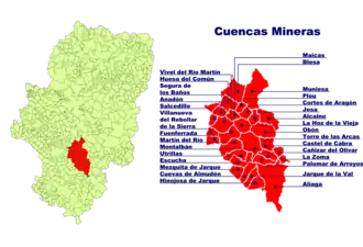 Localisation de Cuencas Mineras