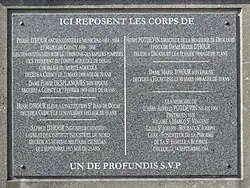 Tombe de Pierre D'Hour.