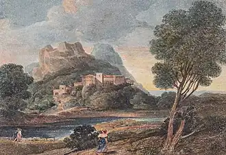 Copy from Mr. Townley’s Poussin, avant 1848, aquarelle.