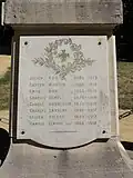 Liste de noms 1915-1918 du monument aux morts.