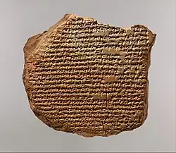 Hymne au dieu Marduk, seconde moitié du Ier millénaire av. J.-C. Metropolitan Museum of Art.