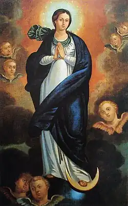 Manuel da Cunha (pt) : Nossa Senhora da Conceição, huile sur toile, c. 1780-1800.