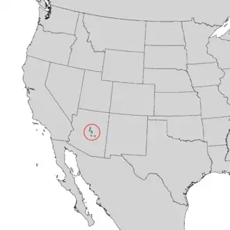 Description de l'image Cupressus glabra range map 1.png.