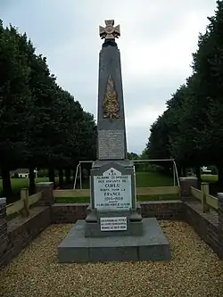 Hommage aux soldats morts.