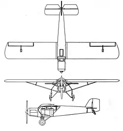 Description de l'image Curtiss Robin 3-view Aero Digest October 1928.jpg.