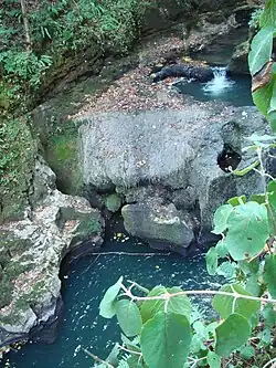 Chutes d'eau qui alimentaient un moulin.