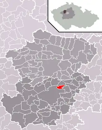 Localisation de Cvrčovice