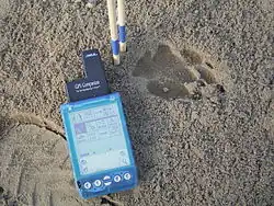 Description de l'image Cybertracker im Einsatz.JPG.