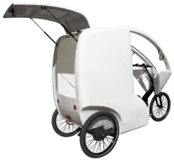 Cyclopolitain CycloCargo pour le transport de marchandises (France).