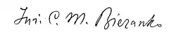 signature de Czesław Bieżanko