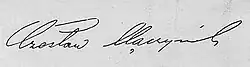 signature de Czesław Mączyński