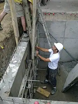 Décoffrage du voile.