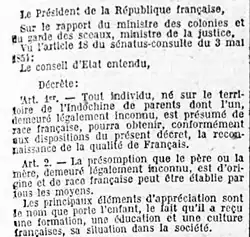 Description de l'image Décret 8 novembre 1928 - Articles 1er et 2.jpg.