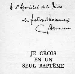 signature d'Adalbert-Gautier Hamman