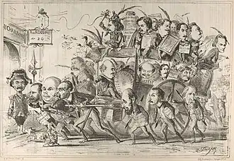 Caricature dans le Charivari.