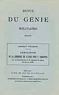Couverture revue du Génie