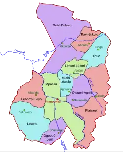 Départements du Haut-Ogooué