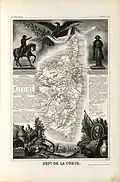 Carte de la Corse (1854).