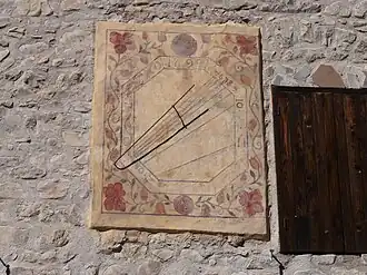 Cadran solaire de 1699.