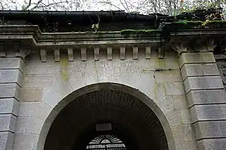 Détail de l'entrée du fort.