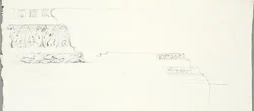 Détail de la corniche du Vestibule Supérieur, Nationalmuseum de Stockholm, NMH CC 1074.