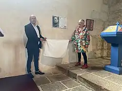 Dévoilement de la plaque commémorative à Saint-Sauveur