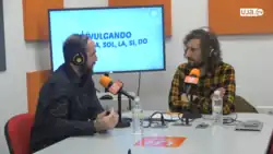 Le mathématicien et scientifique Eduardo Sáenz de Cabezón, de l'université de Jaén, en visite à la radio