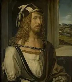 Autoportrait aux gants, 1498. Musée du Prado.