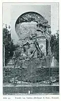 La sépulture von Gahlen avec la sculpture du Mineur en 1904.