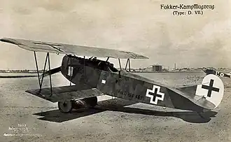 Fokker D.VIIF en 1918