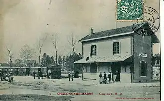 La ville fut également desservie par les chemins de fer de la Banlieue de Reims, une compagnie de chemin de fer secondaire à voie métrique qui la reliait à Reims de 1904 à 1939.