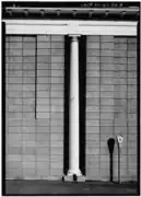 Colonne en fonte incorporant tuyau de descente, 1853, Centre Market, Wheeling