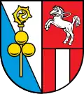 Le "cheval blanc de Haag" sur le blason d'Albaching