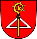 Les armoiries de Loffenau (Bade-Wurtemberg) avec un triangle évidé.
