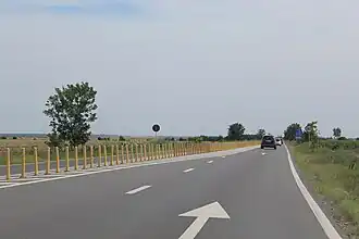 DN2 entre Sinești et Movilița.