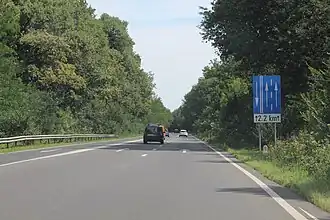 DN2 en forêt de Sinești, 2022.