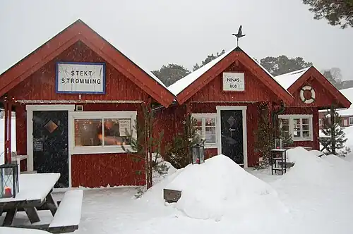 Cabanes à Gruvbryggan.