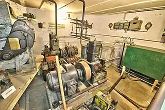 La salle des générateurs (usine pour les plus gros ouvrages)