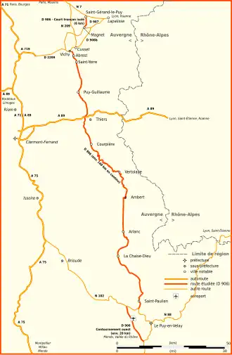 Carte de la route.