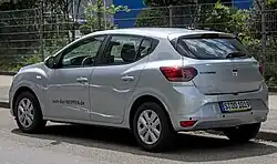 Dacia Sandero III (vue arrière).